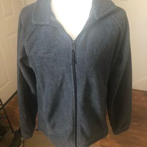 New Medium Columbia Gray Fleece Jacket